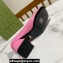 Gucci Heel 2.5cm/5.5cm/7.5cm pumps with Horsebit in leather Pink