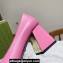 Gucci Heel 2.5cm/5.5cm/7.5cm pumps with Horsebit in leather Pink