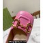 Gucci Heel 2.5cm/5.5cm/7.5cm pumps with Horsebit in leather Pink