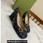 Gucci Heel 2.5cm/5.5cm/7.5cm pumps with Horsebit in Denim Blue