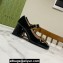 Gucci Heel 7.5cm Mary Jane Pumps with Horsebit and Strap in Patent leather Black