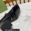 Gucci Heel 7.5cm Mary Jane Pumps with Horsebit and Strap in leather Black