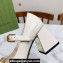 Gucci Heel 7.5cm Mary Jane Pumps with Horsebit and Strap in leather White