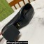 Gucci Heel 7.5cm Pumps with Interlocking G and Chain in leather Black