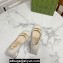 Gucci Heel 7.5cm Pumps with Interlocking G and Chain in leather White