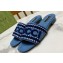 Gucci slide sandals with Gucci script ‎771589 Light blue denim 2024