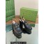 Gucci Heel 8.5cm Platform 2.5cm Horsebit mules 771566 leather Black 2024