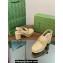 Gucci Heel 8.5cm Platform 2.5cm Horsebit mules 771566 leather Beige 2024