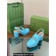 Gucci Heel 8.5cm Platform 2.5cm Horsebit mules 771566 leather Blue 2024