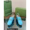 Gucci Heel 8.5cm Platform 2.5cm Horsebit mules 771566 leather Blue 2024