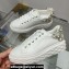 Jimmy Choo Diamond Maxi/F Leather Trainers Sneakers White with Crystals and Platform Sole 2024