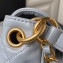 Chanel Shiny Calfskin & Gold-Tone Metal Large Hobo Bag AS4668 Gray 2024
