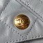 Chanel Shiny Calfskin & Gold-Tone Metal Large Hobo Bag AS4668 Gray 2024