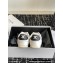 Celine Jogger Low Lace-Up Sneakers In Calfskin & Suede Calfskin White/Black 2024