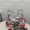 Dolce & Gabbana Heel 10.5cm Karung sandals Silver with chain and charm 2024