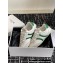 Celine Jogger Low Lace-Up Sneakers In Calfskin & Suede Calfskin White/Green 2024