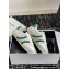 Celine Jogger Low Lace-Up Sneakers In Calfskin & Suede Calfskin White/Green 2024