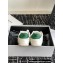 Celine Jogger Low Lace-Up Sneakers In Calfskin & Suede Calfskin White/Green 2024