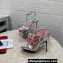 Dolce & Gabbana Heel 10.5cm Karung sandals Silver with chain and charm 2024