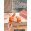Miu Miu Braided Padded Leather Slides Orange 2024