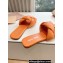 Miu Miu Braided Padded Leather Slides Orange 2024