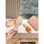 Miu Miu Braided Padded Leather Slides Orange 2024