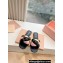 Miu Miu Braided Padded Leather Slides Black/Pink/Gold 2024