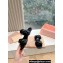 Miu Miu Braided Padded Leather Two-Band Slides Black 2024