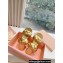 Miu Miu Braided Padded Leather Two-Band Slides Gold 2024