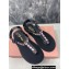 Miu Miu Riviere cord and leather sandals 5Y184E Crystals Black/Pink 2024