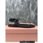 Miu Miu Riviere cord and leather sandals 5Y184E Crystals Black 2024