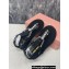 Miu Miu Riviere cord and leather sandals 5Y184E Crystals Black 2024