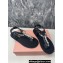 Miu Miu Riviere cord and leather sandals 5Y184E Crystals Black 2024
