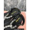 Miu Miu Riviere cord and leather sandals 5Y184E Crystals Black 2024