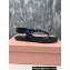 Miu Miu Riviere cord and leather sandals 5Y184E Blue 2024