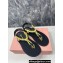 Miu Miu Riviere cord and leather sandals 5Y184E Yellow 2024