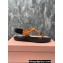 Miu Miu Riviere cord and leather sandals 5Y184E Orange 2024