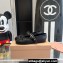 Miu Miu Leather ballerinas with buckle and bow 5F210E Pattern Print Black 2024