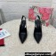 Dolce & Gabbana Heel 10.5cm Satin slingbacks Black 2024