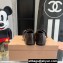 Miu Miu Leather ballerinas with buckle and bow 5F210E Pattern Print Coffee 2024