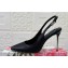 Dolce & Gabbana Heel 10.5cm Satin slingbacks Black 2024