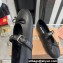Miu Miu Leather ballerinas with buckle and bow 5F210E Black 2024