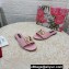 Dolce & Gabbana Raffia sliders Light Pink 2024