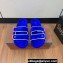Loro Piana Waikiki Suede Double-Grip Men's Slide Sandals Blue 2024