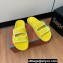 Loro Piana Waikiki Suede Double-Grip Men's Slide Sandals Yellow 2024