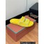 Loro Piana Waikiki Suede Double-Grip Men's Slide Sandals Yellow 2024