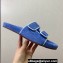 Loro Piana Waikiki Suede Double-Grip Men's Slide Sandals Sky Blue 2024