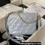 Chanel Shiny Calfskin & Gold-Tone Metal Hobo Handbag AS4743 Gray 2024