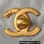Chanel Shiny Calfskin & Gold-Tone Metal Hobo Handbag AS4743 Gray 2024
