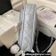 Chanel Shiny Calfskin & Gold-Tone Metal Hobo Handbag AS4743 Gray 2024